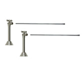 Lavatory Supply Kit - Brass Cross Handle with 1/4 Turn Ball Valve (MT629-NL) - Angle Sweat, No Trap